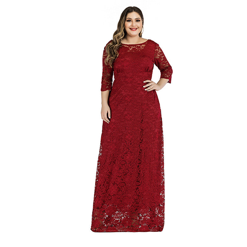 Plus Sizes Lace Evening Dresses for Women