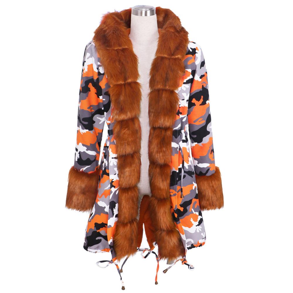 Winter Fleece Lined Fur Collar Overcoat-STYLEGOING