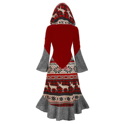 Vintage Christmas Long Sleeves Shirt Dresses