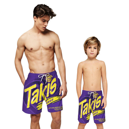 Father and Son Summer Beach Casual Shorts-STYLEGOING