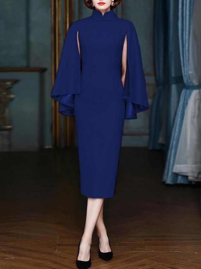 Plus Sizes Sexy Bodycon Midi Party Dresses-STYLEGOING