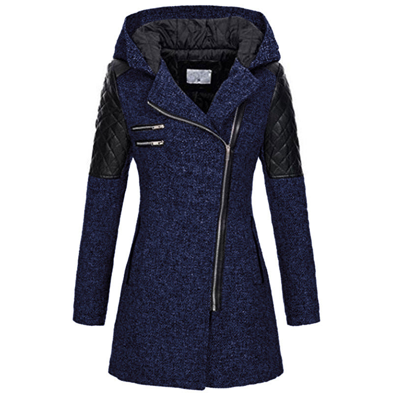 Winter Zipper Hoodies Overcoat for Women