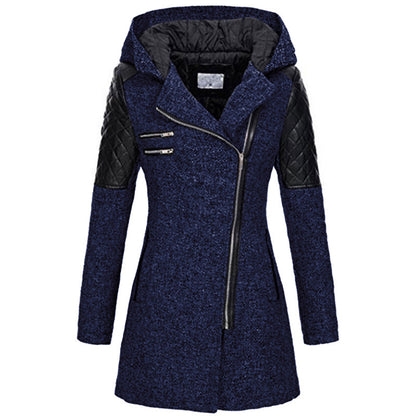 Winter Zipper Hoodies Overcoat for Women