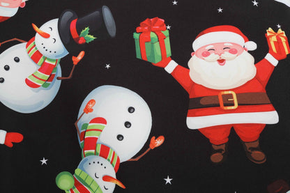 Christmas Snowman Vintage Long Sleese Dresses-STYLEGOING