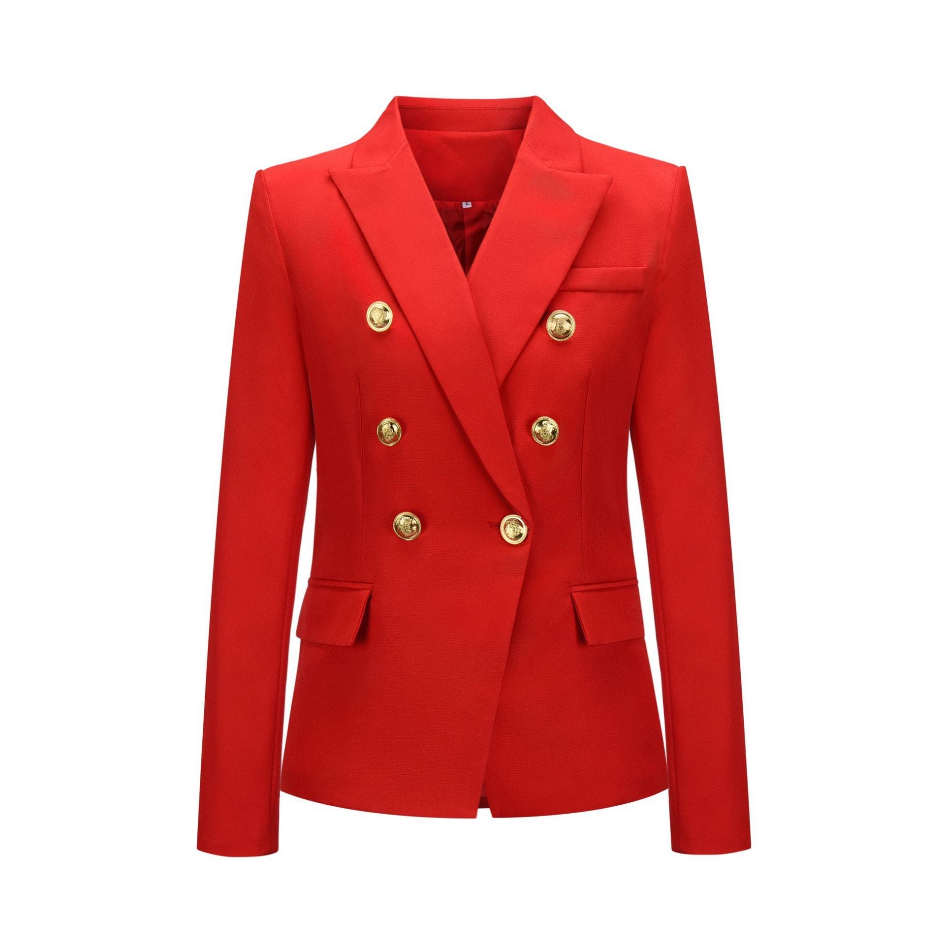 Women Fashion Short Fall Double-breasted Suit-STYLEGOING