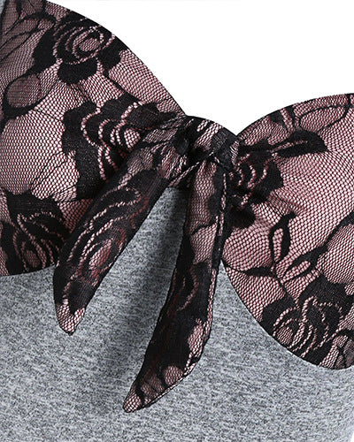 Vintage Middle Age Lace Long Sleeves Dresses for Women