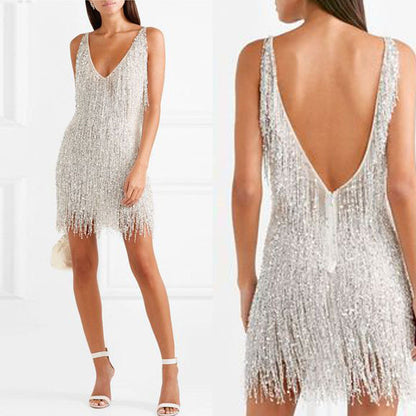 Sexy Tassels Mini Women Party Dresses