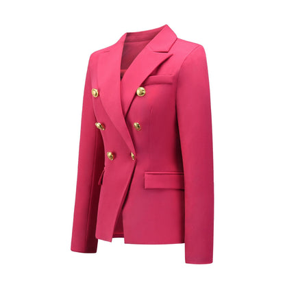 Women Fashion Short Fall Double-breasted Suit-STYLEGOING