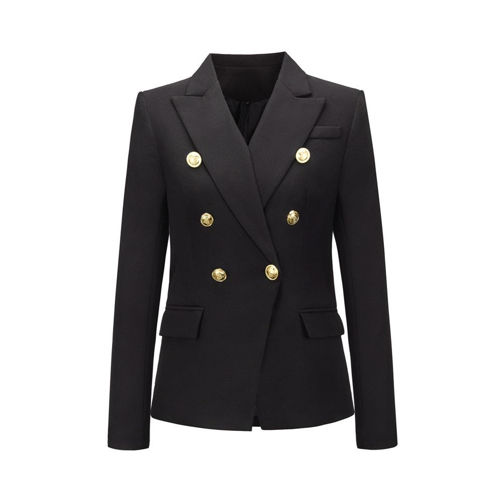 Fashion Women Long Sleeves Casual Blazers-Black-S-Free Shipping at meselling99