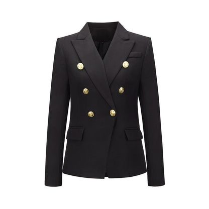 Fashion Women Long Sleeves Casual Blazers-Black-S-Free Shipping at meselling99