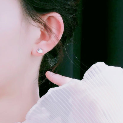 Lovely Small 3D Rabbit Design Earrings