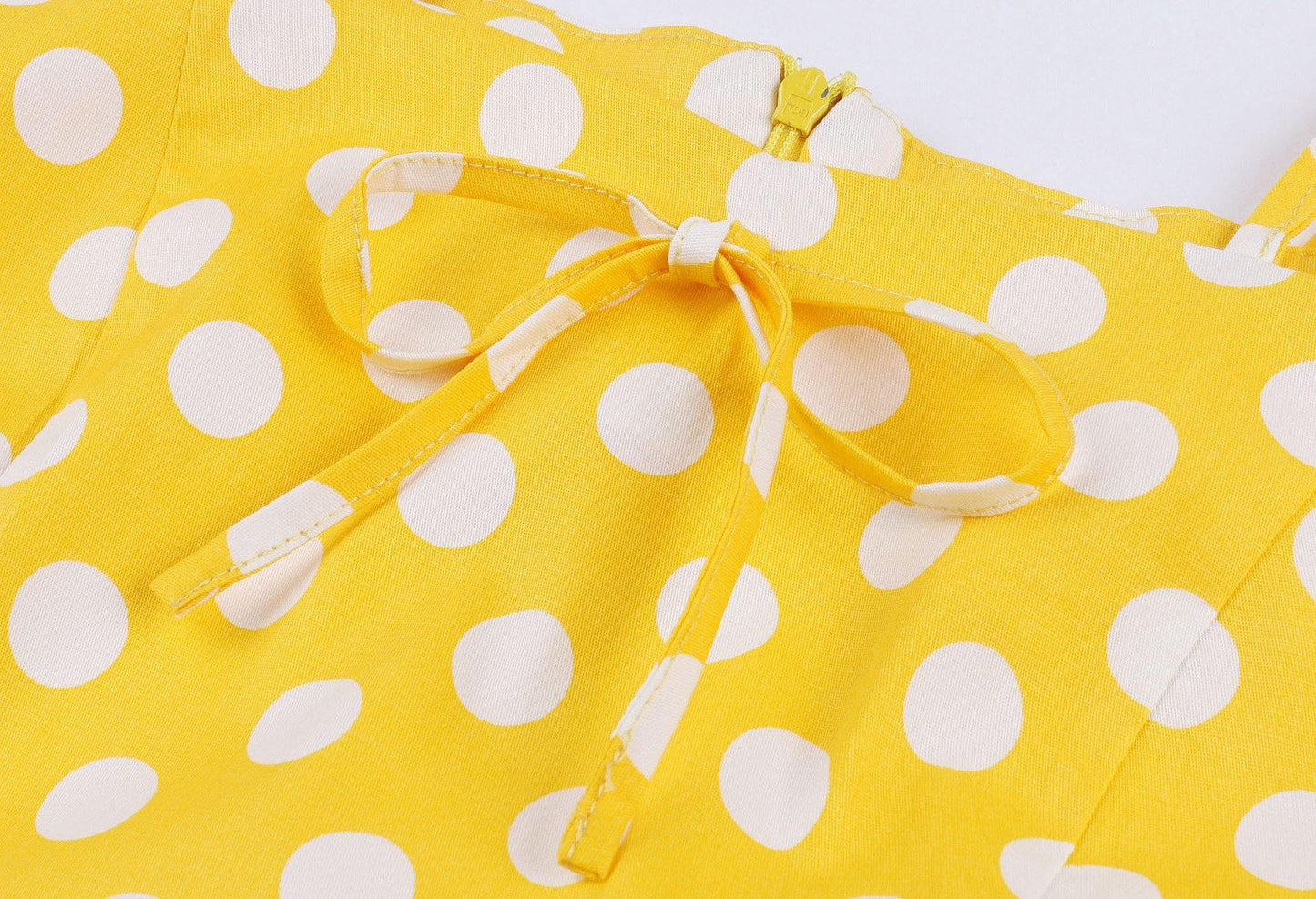 Women Summer Sphagetti Straps Dot Print Dresses-STYLEGOING