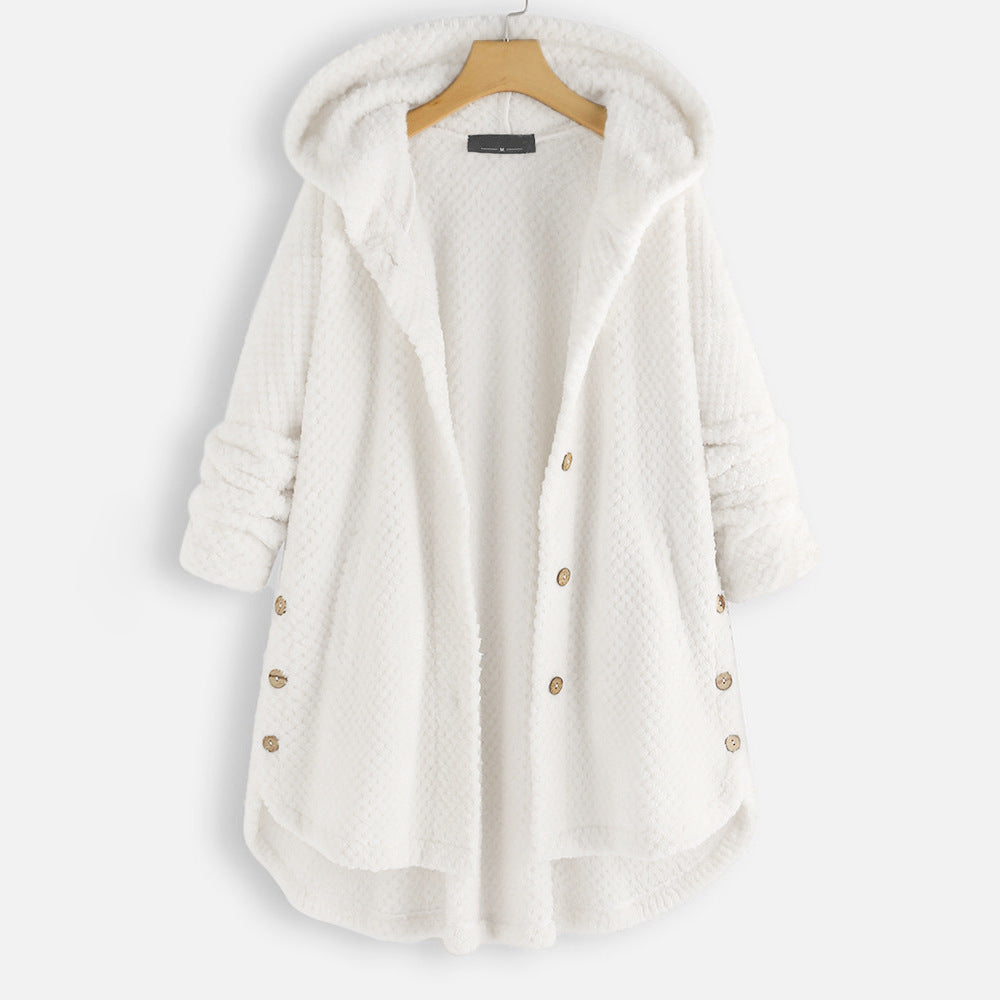 Casual Women Velvet Puls Sizes Hoodies Overcoat