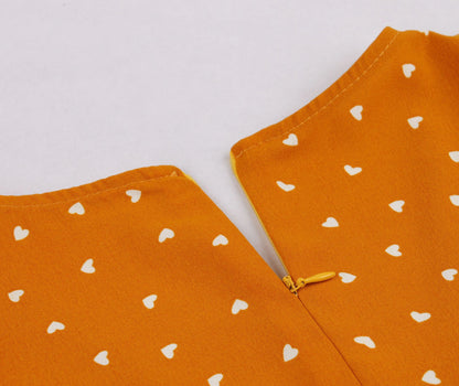 Classy Vintage Short Sleeves Dot Dresses-STYLEGOING