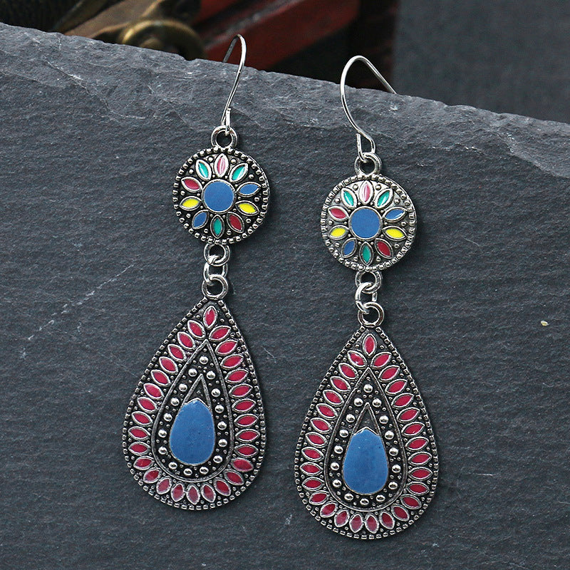 Vintage Bohemian Dreamcatcher Drop Earrings for Women