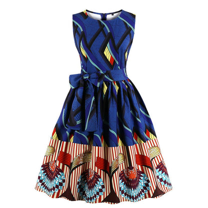 Plus Sizes Vintages Women 70s Dresses-STYLEGOING