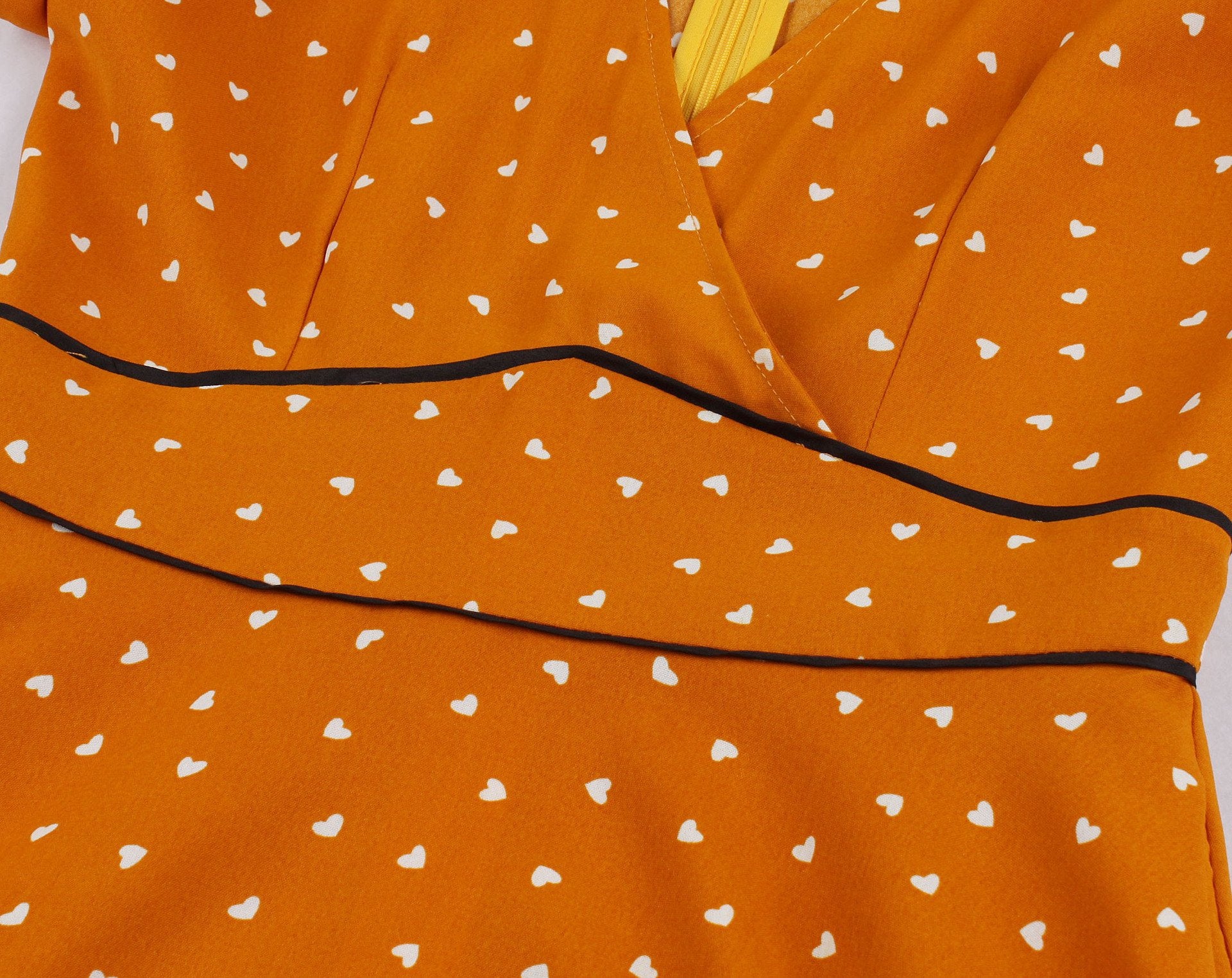 Classy Vintage Short Sleeves Dot Dresses-STYLEGOING