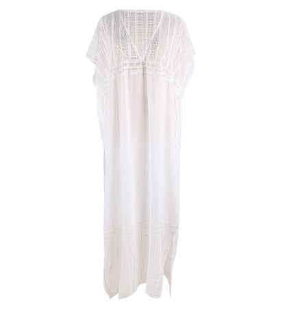 White Summer Holiday Bikini Cover Up Dresses