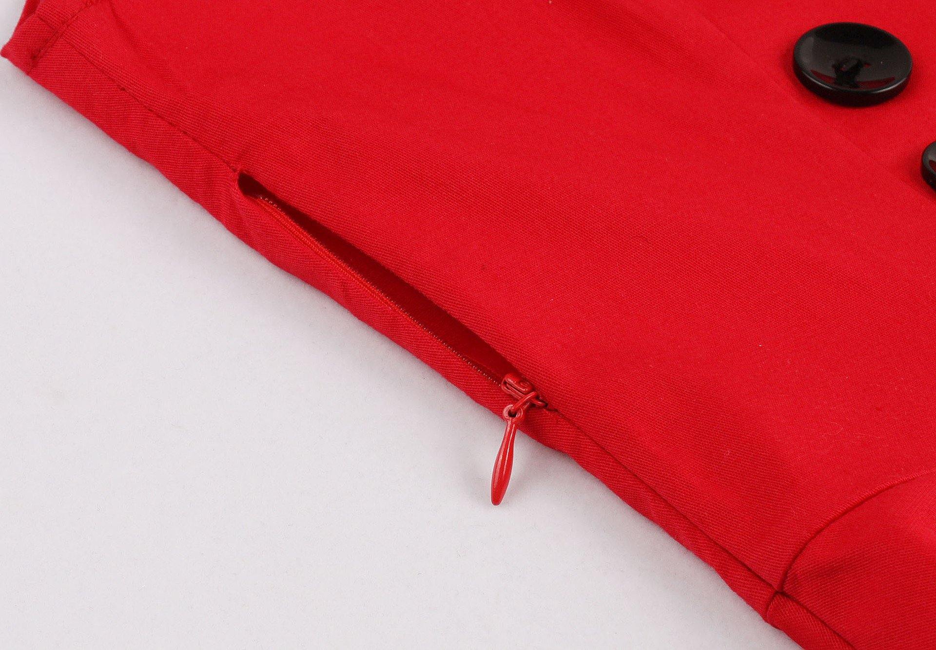 Women Vintage Sleeveless Midi Length Dresses-STYLEGOING