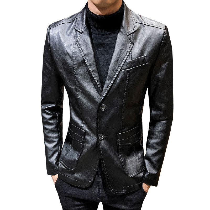 Casual Men's PU Jacket Overcoat