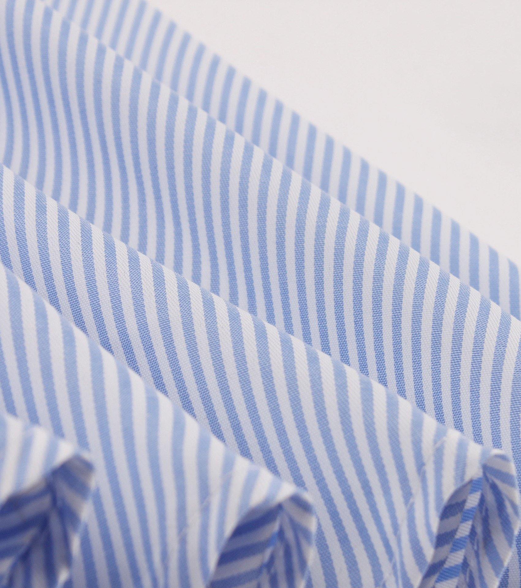 Plus Sizes Striped Ruffled Shirt Dresses-STYLEGOING