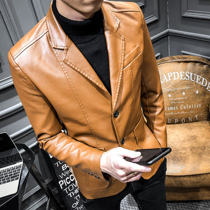 Casual Men's PU Jacket Overcoat