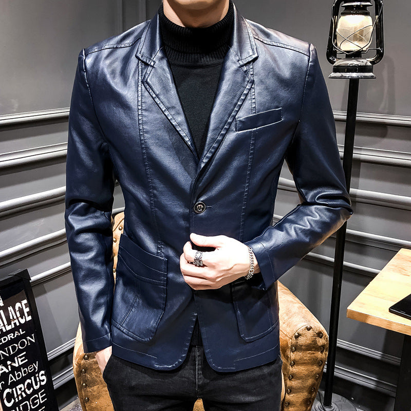 Casual Men's PU Jacket Overcoat