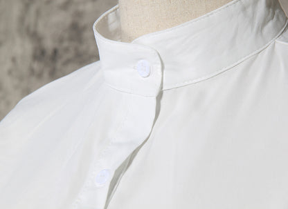 Designed Tulle Contrast High Waist Women Long Shirt Dresses