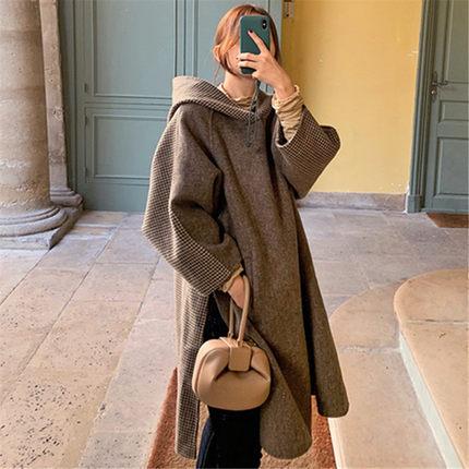 Women Knitting Split Pullower Loose Overcoat-STYLEGOING