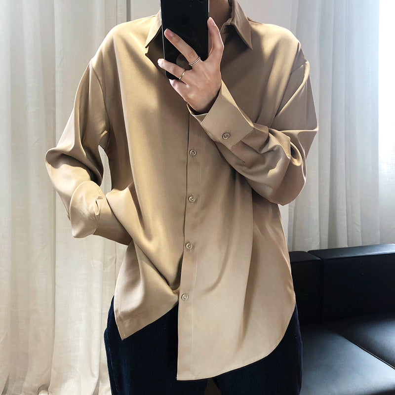 Elegant Satin Designed Women Long Sleeves Shirts
