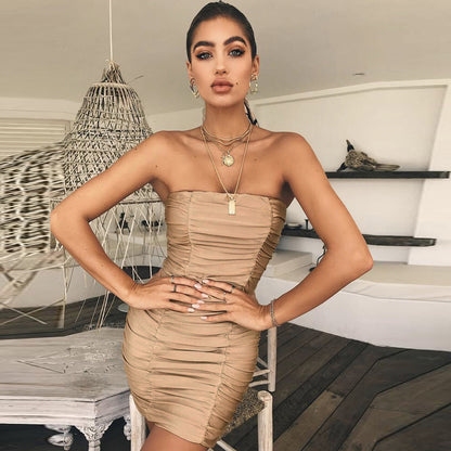 Sexy Strapless Mini Party Dresses
