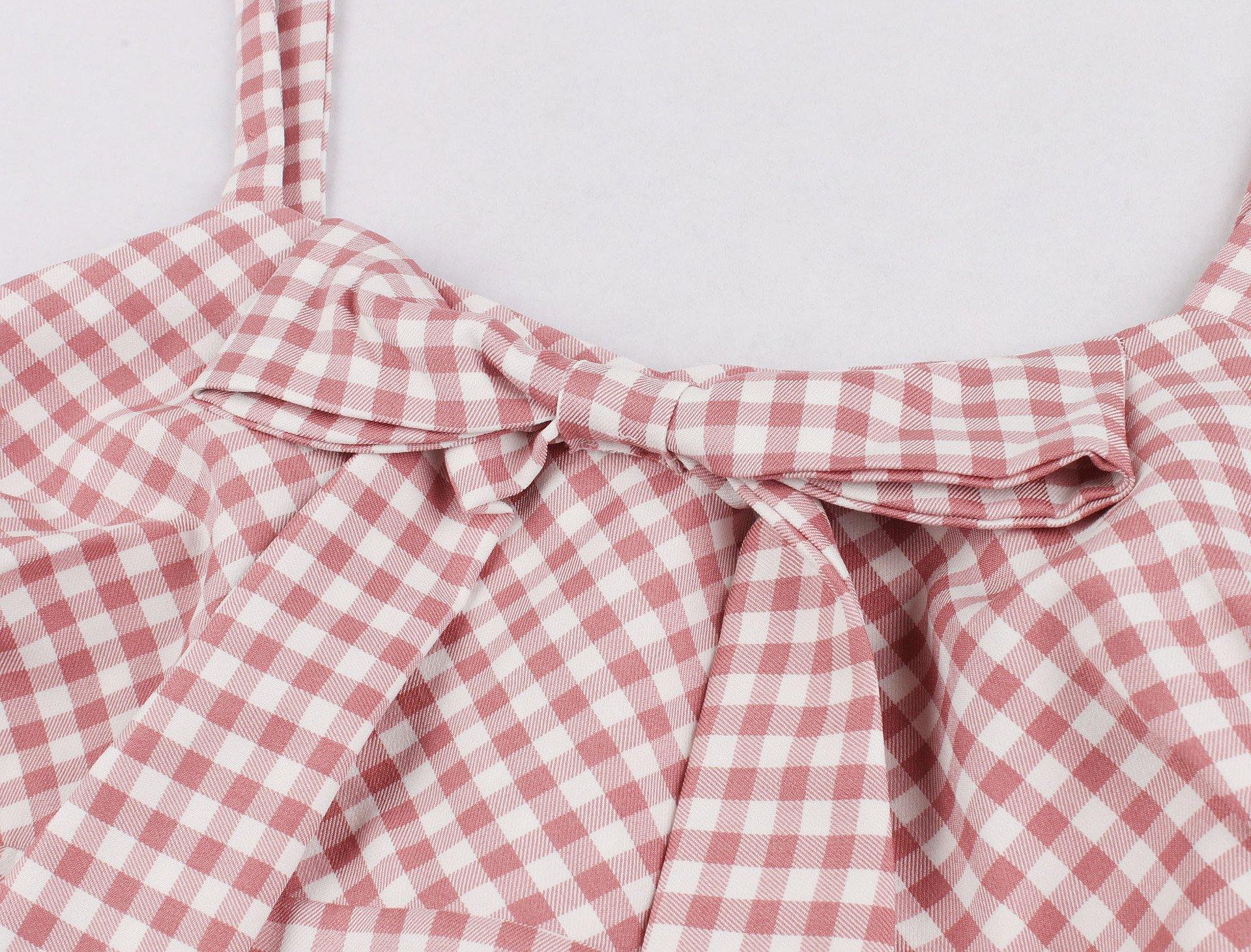 Pink Lovely Bowknot Plus Sizes Loose Dresses-STYLEGOING