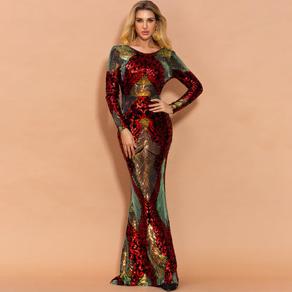 Sexy Mermaid Sequined Evening Dresses