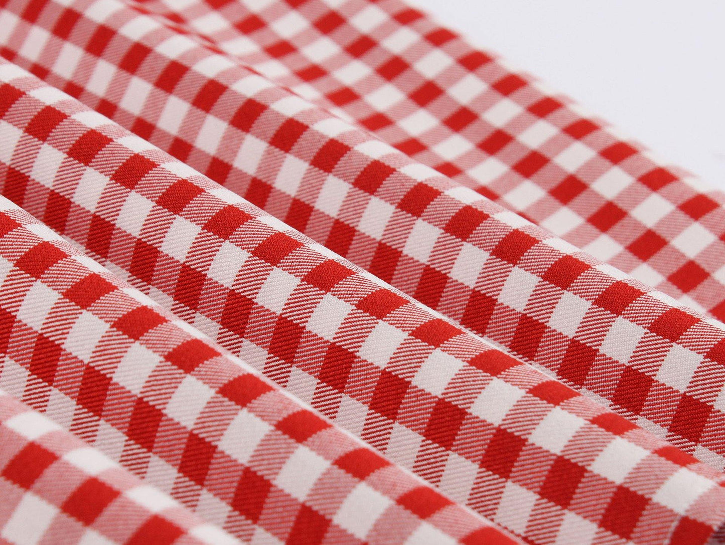 Half Sleeves Plaid Retro Dresses with Button-STYLEGOING