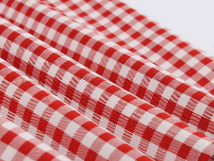 Half Sleeves Plaid Retro Dresses with Button-STYLEGOING