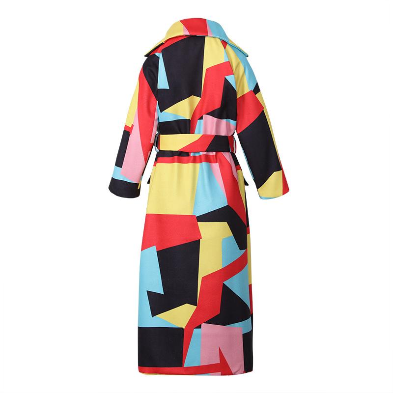 Women New Split Joint Long Overcoat-STYLEGOING