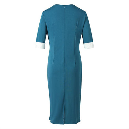 Sexy Women Office Lady Bodycon Midi Dresses-STYLEGOING