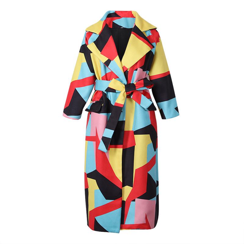 Women New Split Joint Long Overcoat-STYLEGOING