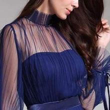 Blue Elegant Women Party Evening Dresses for Winter-STYLEGOING