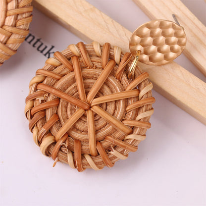 Vintage Boho Hanmade Woven Earrings for Women