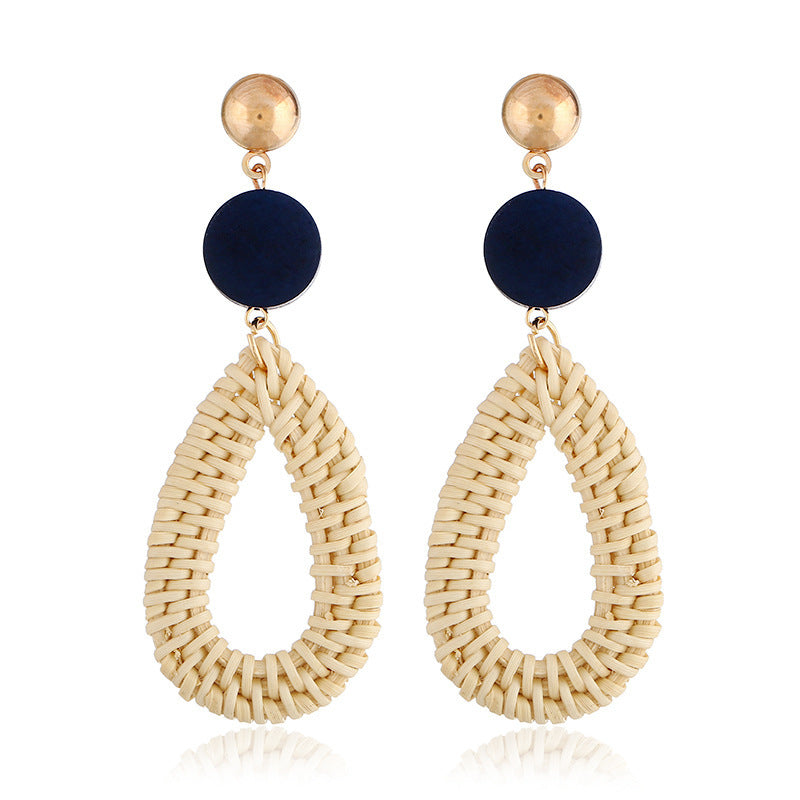 Vintage Boho Hanmade Woven Earrings for Women