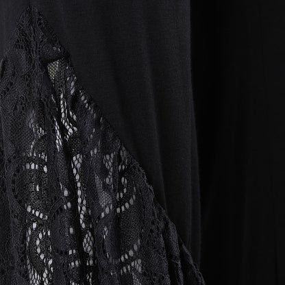 Sexy Lace Black Trumpet Pants for Women