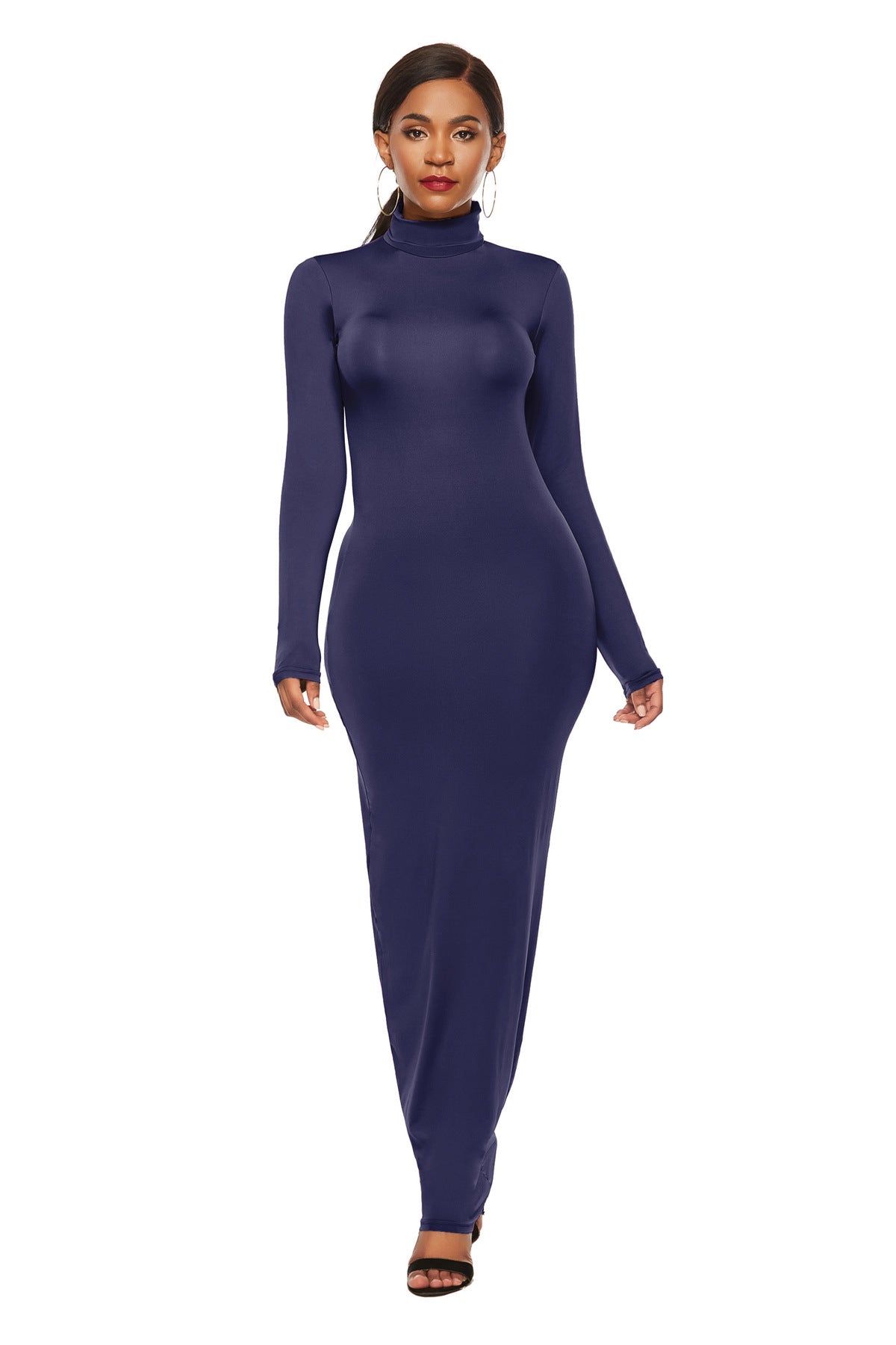 Elegant Elastic Long Sleeves Dresses