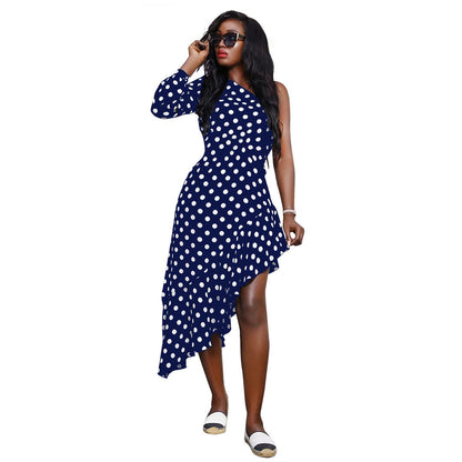 Fashion One Shoulder Irregular Dresses