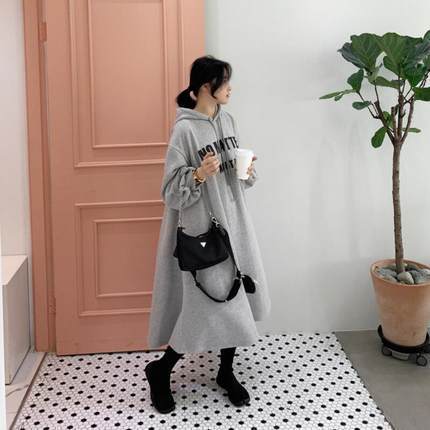 Women Plus Sizes Pullover Long Midi Length Sports Dresses-STYLEGOING