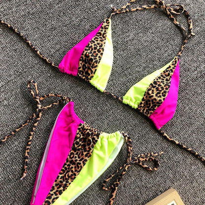 Sxey Leopard Constract Bangdage Bikini-STYLEGOING