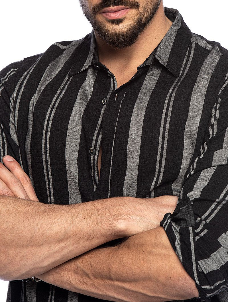 Long Sleeves Striped Shirts for Men
