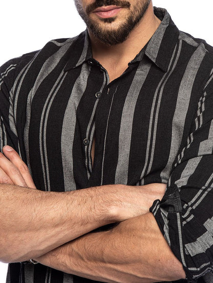 Long Sleeves Striped Shirts for Men