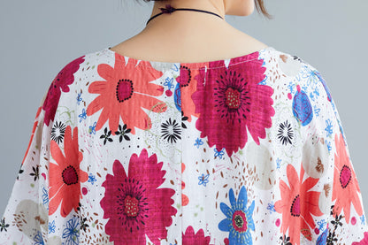 Women Plus Sizes High Waist Summer Dresses