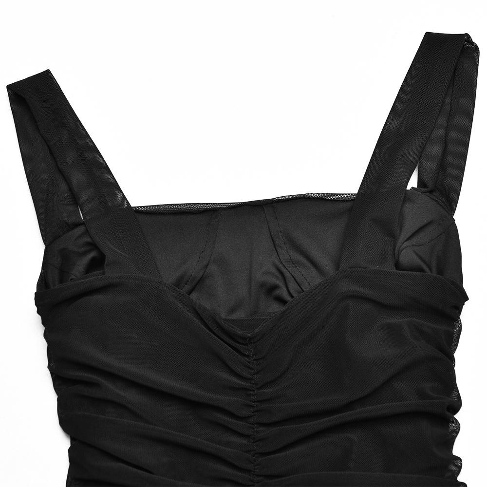 Black Sexy See Through Tulle Backless Dresses (inside included)